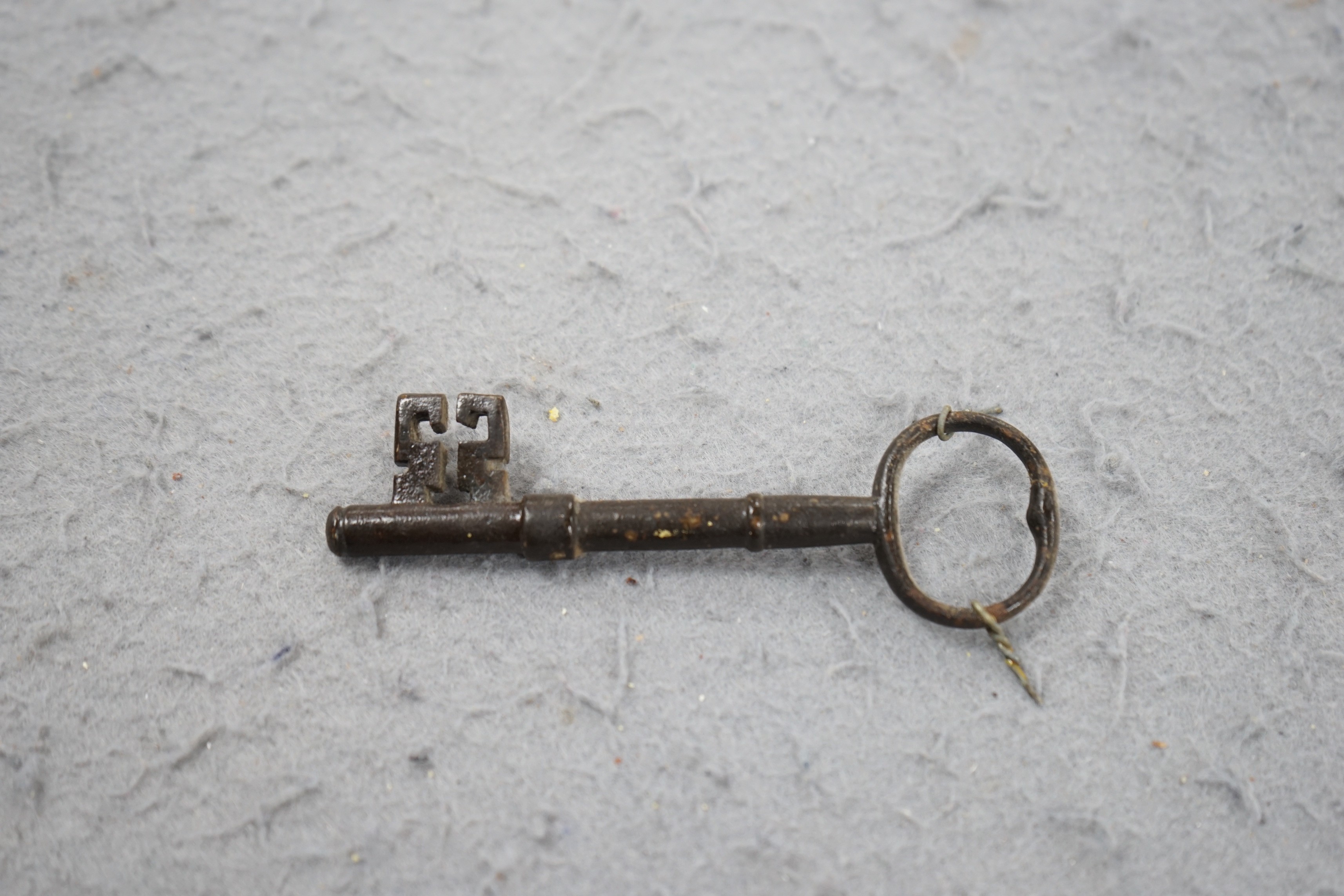 A large collection of antique keys